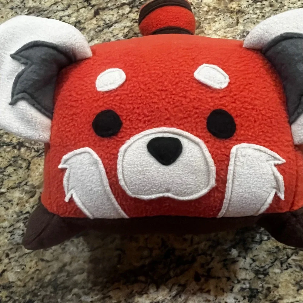 Red Panda Plush Pillow Soft Fleece Stuffed Animal Orange White Brown 12‎ Inch